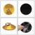 ZGMYC Gold Glitter Nipple Covers Round-shaped Breast Petals with Metal Ring, Reusable Adhesive Pasties Festival Accessories