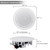 Pyle Pair 8" Bluetooth Flush Mount In-wall In-ceiling 2-Way Universal Home Speaker System Spring Loaded Quick Connections Polypropylene Cone Polymer Tweeter Stereo Sound 250 Watts (PDICBT852RD)