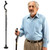 Medical King Walking Cane for Men & Women - Special Balancing Stick With 10 Adjustable Heights - Self Standing, Folding, Portable, Collapsible, and Comfortable