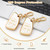 PIFOOG White Key Fob Cover Fit for GMC Yukon Chevy Tahoe Suburban 1500 2024 2023 2022 2021 6 Button Car Keys Case Shell Full Covers Accessories Gold Keychain Girly Female TPU 2 Pack