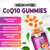 CoQ10 Gummies 100mg - 3X Strength, High Absorption, Antioxidant Supplement for Heart Health Support & Energy Production, Ultra Coenzyme Q10 Vitamins, Coq 10 Supplements, Non-GMO - 60 CoQ10 Gummies