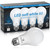 Great Eagle Lighting Corporation LED Light Bulbs 60W Equivalent, 9W, 800 Lumens, 3000K Soft White, Dimmable, UL Listed, Shatter Resistant, E26 Base, No Flicker, Instant On, 4-Pack