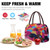Lunch Bag for Women Adults Insulated Lunch Tote Bags Large Reusable Cooler Purse for Work Picnic Womens Lunch Box Food Containers Thermal Pack Bags Cute Lunchbox - Polka Dot 10L