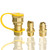 MCAMPAS 1/2" Gas Quick Connect Kit - Solid Brass Natural Gas & Propane Quick-Connect/Disconnect Adapter for Grill, Heater, Fireplace, Generator