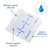 TIDI 50004-PKG AquaGuard Sheet – 4” x 4” – (Area of Coverage: 2.5” x 2.5”) – Shower Protection Sheet – Self-Adhesive Moisture Barrier – Wound Cover for Showering – 7 Sheets – Home Medical Supplies