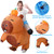 Treyrea Inflatable Capybara Costume for kids Cosplay Party Ride on Animal Blow Up Costumes Halloween