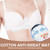 4 Pcs Bra Liners to Absorb Sweat Under Breasts for Women, Reusable Cotton Washable Under Breast Pads(One Size)