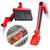 Multi-Angle Gutter Cleaning Tools from the Ground - Gutter Cleaner tool attachment for Threaded Poles - Gutter Scoop & Brush for rain gutter cleaning and leaf removal from Gutter Guard