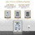 Wireless Weather Stations, with 330ft Range Sensor and Adjustable Backlight Inside Outside Monitor (White)
