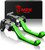 MZS Green Dirt Bike Brake Clutch Levers Pivot Adjustable CNC Compatible with KLX300R 2020 2021 2022 2023 2024 2025