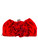 COOLOYA Women's 3D Rose Flower Evening Bags Satin Clutch Purse Floral Wedding Bag Chain Crossbody Shoulder Handbags Red One Size
