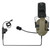 TSVISIONCORE Microphone & PTT for Walker's Razor Noise Cancelling Headphones Airsoft（Tan）