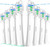 Replacement Heads Compatible with Waterpik Sonic Fusion 2.0, Flossing Brush Head, SF-01W SF-02W Models (8 White, 8 Pack)