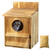 GAMYPET Owl Box for Outside - Spacious Bird House with Scratching Grooves and Ventilation Gaps Wooden Habitat 9" x 7.5" x 14" Owl House for Outdoors