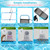 Pool Skimmer Screen Guard, Anti Rust Swimming Pool Skimmer Leaf Guard Net Blocker for Inground Above Ground Vinyl Lined, Pool Skimmer Leaf Catcher with Fine Mesh & Ultra Fine Mesh Easy to Install