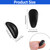 Guduling 20 Pairs Glasses Nose Pad Cushion,Glass Nose Pads for Eyeglasses with Airbag,3 mm Thickness Adhesive Silicone Noses Pad for Eyeglasses,Sunglasses,Reading Glasses,2 Shape,Black