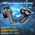 Wireless Earbuds, 2025 Bluetooth Headphones V5.4 Ear Buds Built-in ENC Noise Cancelling Mics, 48H Stereo Bass Bluetooth Earbuds with Dual LED Display, IP7 Waterproof Earphones for Android iOS, Black