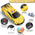 Febyhim Remote Control Car, One-Button Transform Toys Car, 2.4GHz RC Cars 1:18 Scale, 360 Degree Rotation Police Car Toy Transforming into Robot Toy for Boys Girl Kids 4-7 8-12 6-8, Birthday