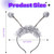 DRESBE Light Up Alien Headband LED Space Headbands Glow Antenna Hair Accessories for Women (Silver)