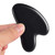 Mndrlin Natural Black Obsidian Crystal Jade Gua Sha Scraping Facial Massage Tool, Stone Scraping Scraper Board for SPA Women Men