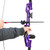 D&Q Archery 50" Takedown Bow and Arrows Set for Adults 30lb 40lb Metal Riser Right Hand Longbow Kit for Beginner to Intermediate Hunting Target(Purple, 40lb)