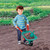TeganPlay Kids Wheelbarrow and Garden Tools Set Outdoor Play for Boys Girls 3 and up