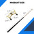 GSE Games & Sports Expert 2-Piece Pool Cue Stick with Brass Metal Screw-on Billiard Bridge Head, Billiard Accessory for Pool Table