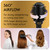 Professional Blowout Hair Dryer Brush, Black Gold Dryer and Volumizer, Hot Air Brush for Women, 75MM Oval Shape (Black Gold)
