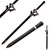 Sword fort Handmade Cosplay Japanese Anime Sword,Stainless Steel,SAO,Black Sword Elucidator