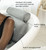 Everlasting Comfort Luxury Bath Pillows for Tub with Head and Neck Support - Non-Slip Bathtub Pillow with Suction Cups, Quick-Drying Mesh & Drying Hook - Jacuzzi & Spa Accessories for Women - Gray