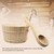 Kakunm Sauna Bucket and Ladle, Wooden Sauna Bucket Sauna Accessories for Men Women, Sauna Wood Bucket Set Cedar Made of Premium Finland Pinewood