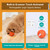 PetDroid Interactive Dog Toys Dog Ball,[2025 Newly Upgraded] Durable Motion Activated Automatic Rolling Ball Toys for/Small/Medium/Large Dogs,USB Rechargeable(Orange)
