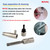 ROYAL [Made in Korea] Premium Manual Nose Hair Trimmer for Men Silver Bullet, Battery-Free, Stainless Steel Rotary Blade Grooming Tool, Waterproof, Safe & Painless with Patented Mechanism, ET-3