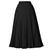GRACE KARIN Women's Chiffon Skirts High Waist Flare A-line Pleated Swing Skirt Black M