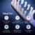 Emmi-dent Platinum 4-Pin Braces Bristle-Head Attachments - Electric Toothbrush Replacement Heads. Cleans with Ultrasound Waves. (Braces 2 Pack)