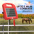 Solar Electric Fence Charger 5 Mile - Solar Powered Energizer for Livestock - Low Impedance Solar Fencer Battery Powered