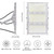 CHARON 300W LED Flood Light, 24000LM Super Bright Outdoor Security Lights with Wider Lighting Angle, 6000K Daylight White, IP66 Waterproof Outdoor Lighting for Garage, Garden, Lawn, Yard, Parking Lot