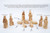Olive Wood Gifts Shop Handcrafted Olive Wood Nativity Set (3.5" Wood Abstract Figurines), Carved by Talented Christian’s Artists in Bethlehem, The City of David