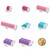 Reenwee Building Bricks Set,Classic Colors Building Blocks Toys,Compatible with All Major Brands,Birthday Gift for Kids (Pink-Purple)