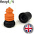 Flexyfoot Shock Absorbing Crutch Ferrule - Black - 25mm