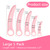 Lyniya 5-Pack Silicone Pelvic Floor Muscle Dilator Trainer Set for Women （Large Set）