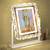 durup Lighted led Makeup Mirror Hollywood Mirror Vanity Makeup Mirror with Lights Smart Touch Control 3-Gear Dimable Light 360°Rotation (12in. White)