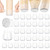 Aneaseit Chair Leg Floor Protectors - 32 pcs Clear - Felt Bottom Silicone Pads for Hardwood Floors & Furniture Feet - Rubber Caps for Chairs - Medium