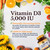 Vitalitown Vitamin D3 5000 IU, 360 Softgels, Non-GMO, No Gluten & Soy, for Bone, Teeth, Immune, Heart & Muscle Health