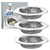 MR.SIGA Kitchen Sink Strainer, Stainless Steel Sink Drain Strainer, Dishwasher Safe, Outer Diameter 4.4 inch/11.2cm, Inner Diameter 3 inch/7.6cm, Pack of 3