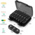 Pill Organizer 3 Times a Day, Fullicon Large Weekly Pill Case 7 Day, Daily Pill Box with 21 Compartments, Pill Dispenser Supplement Holder for Pills/Vitamin/Fish Oil - Black