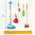 Battat – Kids Cleaning Set – Cleaning Toys For Toddlers, Children – Pretend Play Kit – Broom, Mop, Brush, Dustpan, Duster – Sweep n' Clean – 2+ Years