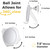 HONEYBULL Fogless Shower Mirror with Suction Mount & Swivel – Anti-Fog Acrylic Bathroom Mirror for Shaving – Built-in Razor Holder, Easy Install, Home Shower Accessory (Extra-Large)