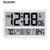 Sharp Atomic Clock - Never Needs Setting! –Easy to Read Numbers - Indoor/Outdoor Temperature, Wireless Outdoor Sensor - Battery Powered - Easy Set-Up (4" Numbers)