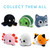 TeeTurtle - The Original Reversible Axolotl Plushie - Blue + Black - Cute Sensory Fidget Stuffed Animals That Show Your Mood